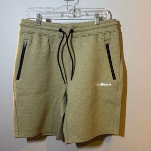 Men's Green- Gray Athletic Shorts